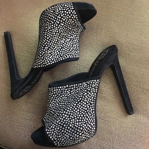 Jeffrey Campbell Gorgeous Black Rhinestone heels!